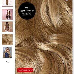 Bombay Seamless Weft Hair Extensions - Golden Blonde